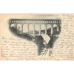 13 VENTABREN. Train locomotive sous le Pont-Aqueduc de Roquefavour 1903