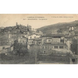 07 BEAUCHASTEL. Vue générale du Village 1908