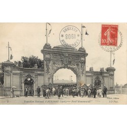 89 AUXERRE. Grosse animation pour l'Exposition Nationale Porte Monumentale 1908