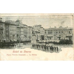 Italia Italie LIVORNO. La Rivista Piazza Vittorio Emanuele 1911