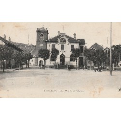 88 BUSSANG. Mairie et Eglise 1918