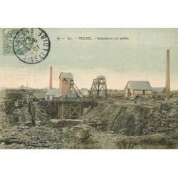 49 TRELAZE. Un Puits dans la Mine de la Commission Ardoisières 1907