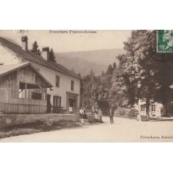 25 Douanier devant le Tabac et Café de Vallon Frontière Franco-Suisse 1923