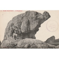 50 ILES DE CHAUSEY. L'Eléphant avec personnages 1917