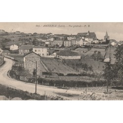 42 AMBIERLE. Vue générale sur l'Entrée du Village et ses vignes 1912