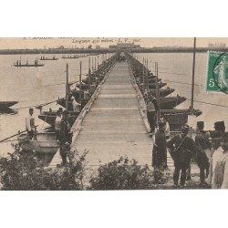 49 ANGERS. Manoeuvres de Pontage du 6° Génie. Pont de Bateaux sur la Loire 1913