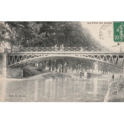 77 CHELLES. Le Pont du Canal avec Péniche 1923