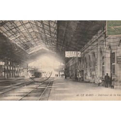 72 LE MANS. Commissaire du contrôle de l'Etat sur Quai intérieur de la Gare 1920