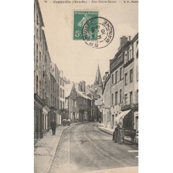 50 GRANVILLE. Charrette marchande de quatre saisons rue Notre-Dame 1910