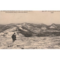 07 La Chaîne des Boutières en hiver vue sommet du Mézenc 1917