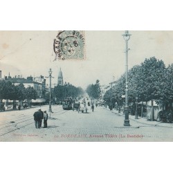 33 BORDEAUX. Tramway Avenue Thiers 1906