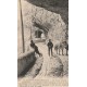 26 LES GRANDS GOULETS. Paysan et ses 2 boeufs dans les Tunnels 1920