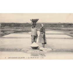 44 Guérande LES MARAIS SALANTS. La Récolte du sel