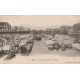 PARIS 19° Déchargement des Péniches sur le Canal Saint-Martin à la Villette vers 1900