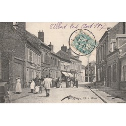 80 ALBERT. La Poste et l'Epicerie rue Bapaume 1907