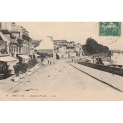 95 PONTOISE. Cafés sur Quai du Pothius 1914