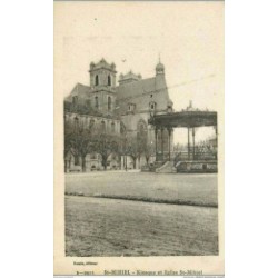 55 SAINT MIHIEL. Kiosque à musique et Eglise