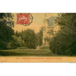 55 ETAIN. Château de la Fontaine-au-Rupt. Rare carte toilée 1907