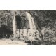 63 LA BOURBOULE. Cascade de la Vernière bien animée 1919