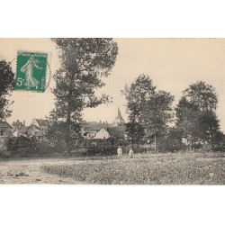 41 MESLAND. La Vallée avec gamins 1910