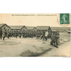 56 CAMP DE COETQUIDAM. Départ d'une Compagnie pour le Tir 1910