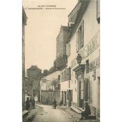 4 cpa 46 ROCAMADOUR. Hôtel Rue de la Couronnerie et de la Porte basse