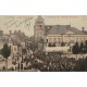 58 COSNE COURS SUR LOIRE. Défilé de Pompiers devant Hôtel de Ville 1907