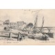 24 BERGERAC. Déchargement de caisses des bateaux sur les Quais 1904