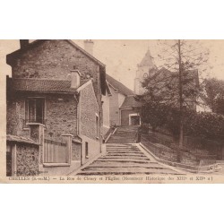 77 CHELLES. Eglise rue de Chessy 1945