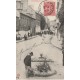 61 DOMFRONT. Jardinier arrosant un Parterre pour Fête Dieu rue d'Alençon 1907