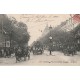 PARIS 09. Calèches et attelage bus hippomobile Boulevard des Italiens 1908