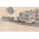 2 Cpa 80 MERS-LES-BAINS. Chalets boulevard Maritime et Statue Pierre-Lefort avenue de la Gare 1905