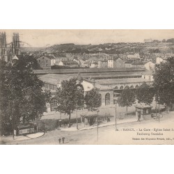 5 Cpa 54 NANCY. Gare Eglise St-Léon Faubourg Stanislas Palais Ducal Grilles Lamour Château d'Eau