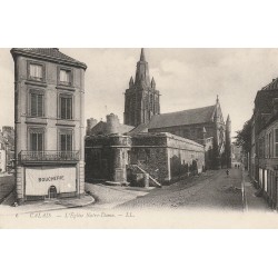 Lot 10 Cpa 62 CALAIS. Boucherie, Eglises, Pont Casino, Cavet, Bd Maritime, Gare, six Bourgeois, Place Armes, Théâtre