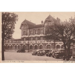 5 Cpa 77 CHELLES. Gare, Avenues Chesnay, Abbesses et Jean de Chelles, Bd Gare