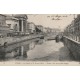 Lot 6 Cpa 59 LILLE. Grand Pont et péniche sur La Deule, Bd Montebello, rue Lannoy, Porte Abattoir, La Poste et Gare