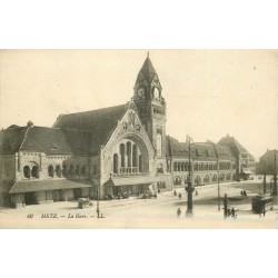 8 cpa 57 METZ Gare Rue Vauban Portes Allemands-St-Thiébault-Serpentoise Digue Pucelle Cathédrale Promenades