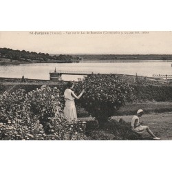 89 SAINT-FARGEAU. Lac de Bourdon, femmes et fleurs