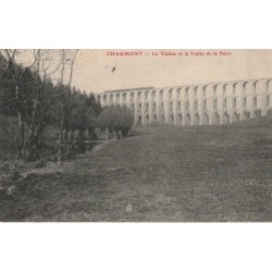 52 CHAUMONT. Vallée de la Suize et train sur le Viaduc 1906