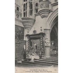 52 CHAUMONT. Intérieur Eglise Saint-Jean-Baptiste 1916