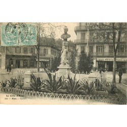 3 Cpa 06 NICE. Statue Carnot 1906, Tramway route de Villefranche et Mouettes Jetée Promenade