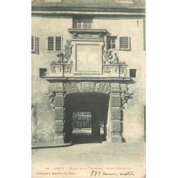 4 cpa 54 NANCY. Porte Citadelle 1903, Palais Gouvernement Hémicycle Carrière, Porte Craffe et Palais Ducale