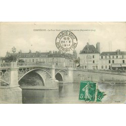 5 cpa 60 COMPIEGNE Pont Neuf, Palais, Berceau Napoleon, Château Royal et Tour Jeanne d'Arc