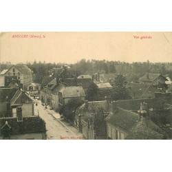 2 cpa 51 ANGLURE. Rue principale de la Ville 1916 et Pont du Chemin de fer