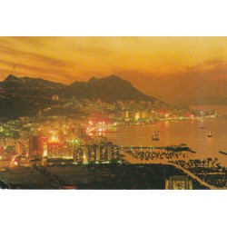 Chine HONG KONG by night viewed from Causeway Bay 1975