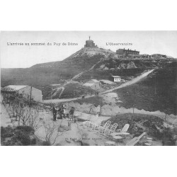 2 cpa 63 PUY-DE-DÔME. L'observatoire et les Dômes au Sommet 1909