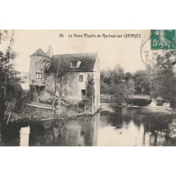 91 Le Vieux Moulin de Rochopt et la Passerelle sur YERRES 1910