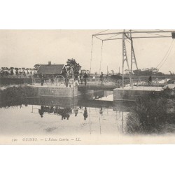 62 GUINES. Attelage et animation sur le Pont de l'Ecluse Carrée