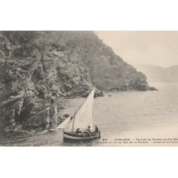 83 CAVALIERE. Barque de Pêcheurs Falaise du Soufre au Cap Nègre 1905