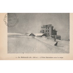 2 cpa 88 LE HOHNECK. Hôtel Belvédère et le Lac de Longemer